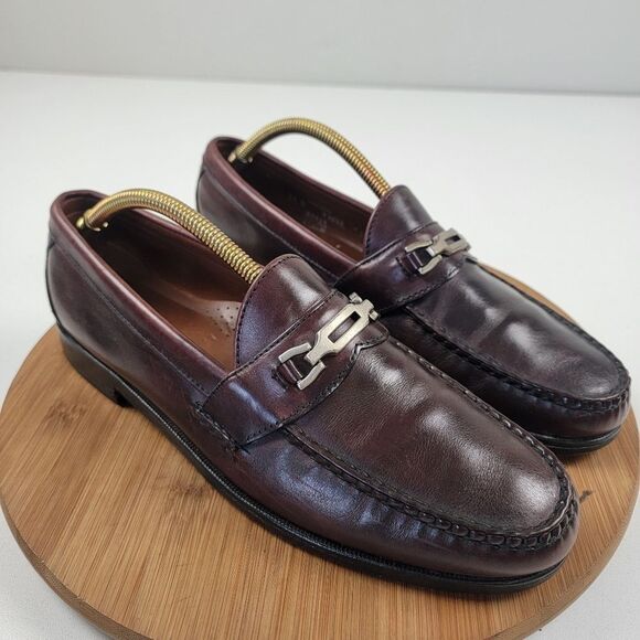 Allen Edmonds Horsebit Brown Leather Loafers Ledgemere Mens Shoe Size 11 B - Picture 1 of 11